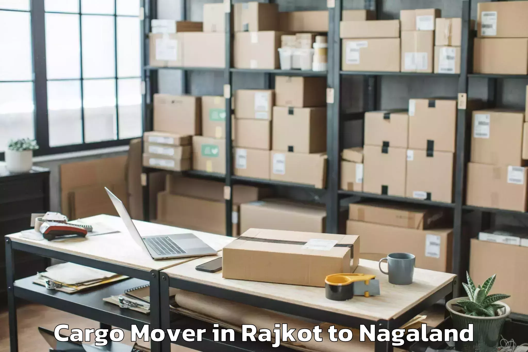 Book Rajkot to Wakching Cargo Mover Online